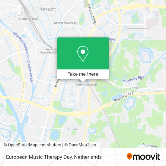 European Music Therapy Day map