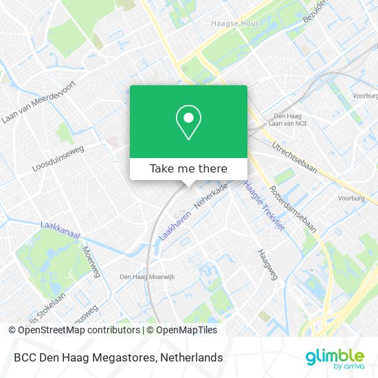 BCC Den Haag Megastores map