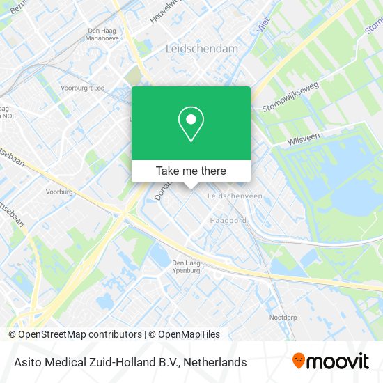 Asito Medical Zuid-Holland B.V. map