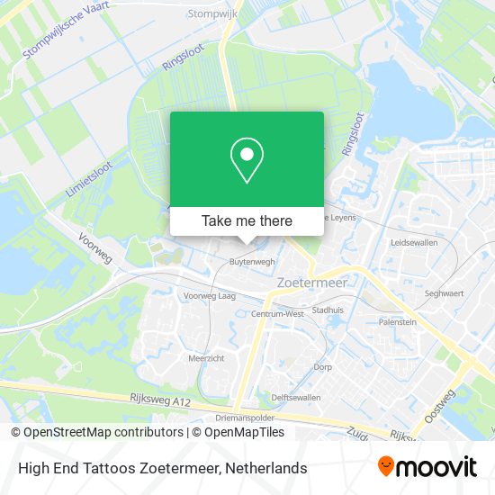High End Tattoos Zoetermeer map