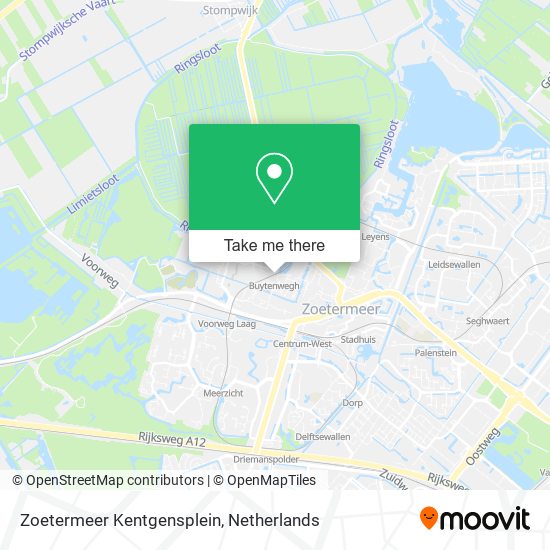 Zoetermeer Kentgensplein map