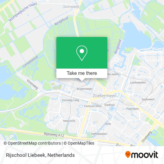 Rijschool Liebeek map