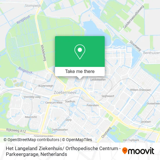 Het Langeland Ziekenhuis/ Orthopedische Centrum - Parkeergarage map
