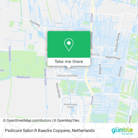 Pedicure Salon R Baecke Coppens Karte