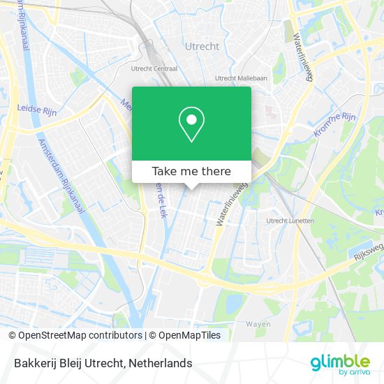 Bakkerij Bleij Utrecht map