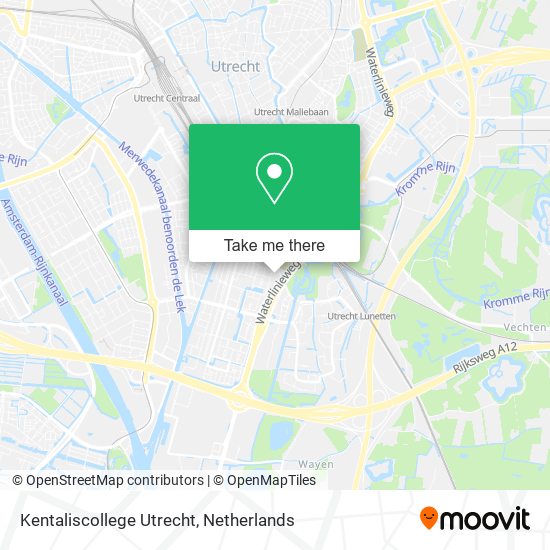 Kentaliscollege Utrecht map