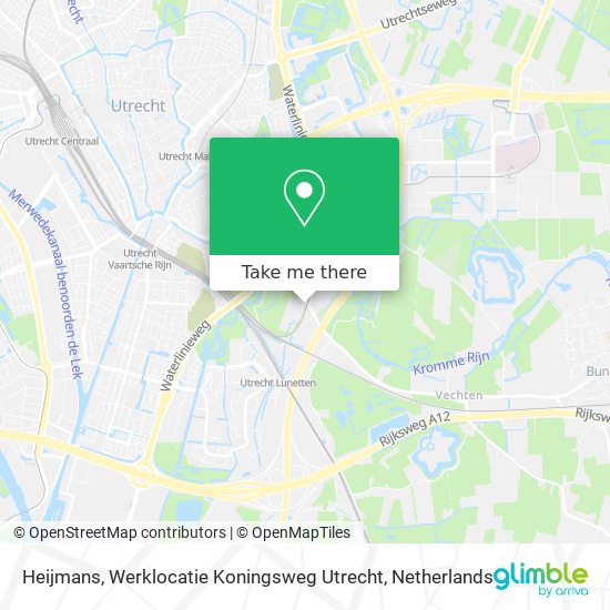 Heijmans, Werklocatie Koningsweg Utrecht map
