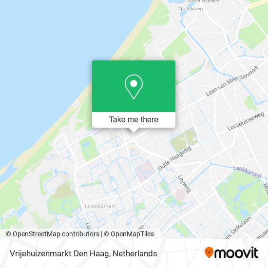 Vrijehuizenmarkt Den Haag map