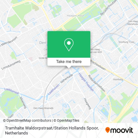 Tramhalte Waldorpstraat / Station Hollands Spoor Karte