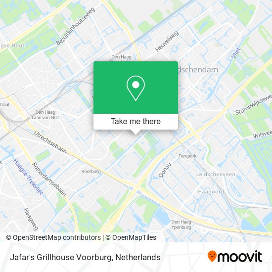 Jafar's Grillhouse Voorburg map