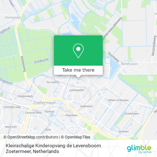 Kleinschalige Kinderopvang de Levensboom Zoetermeer Karte