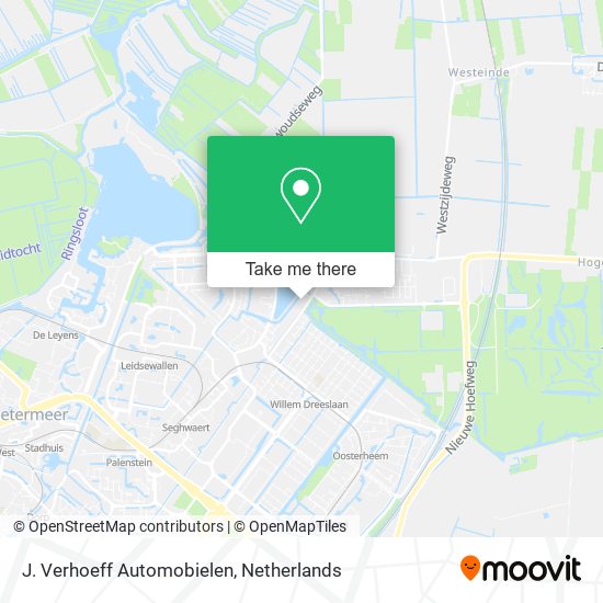 J. Verhoeff Automobielen Karte