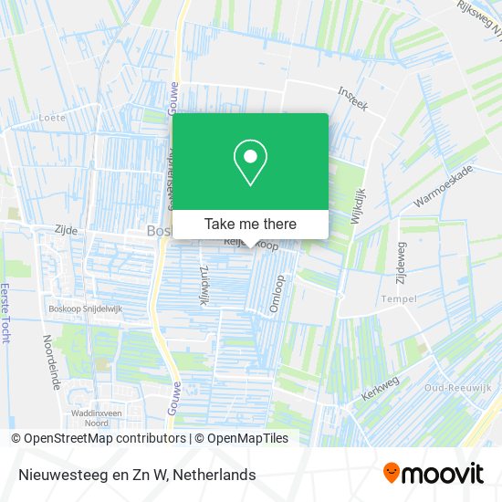 Nieuwesteeg en Zn W map