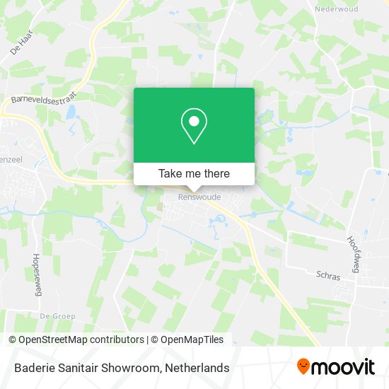 Baderie Sanitair Showroom map