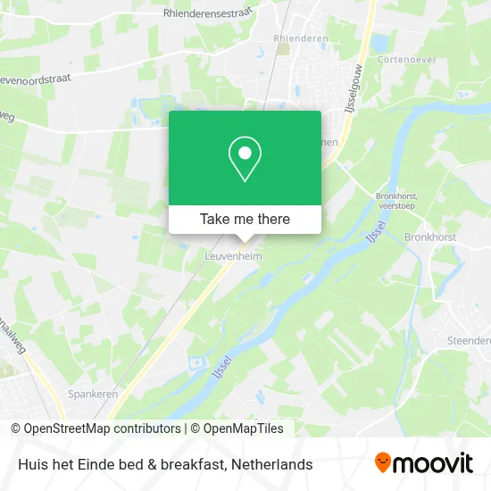 Huis het Einde bed & breakfast map
