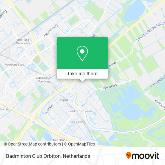 Badminton Club Orbiton map