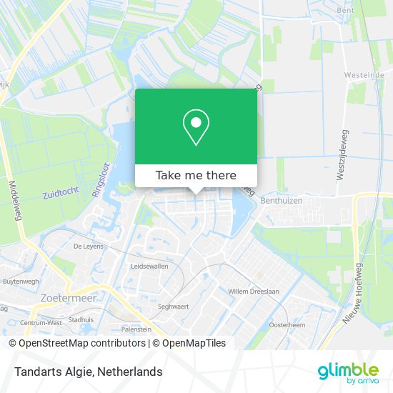 Tandarts Algie map