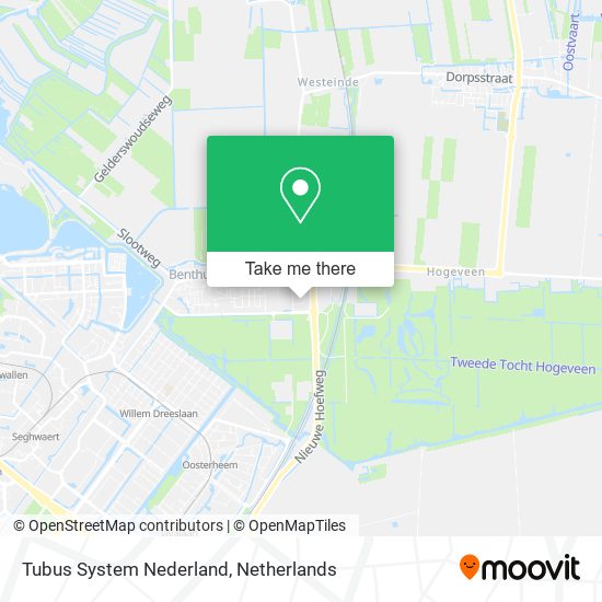 Tubus System Nederland map