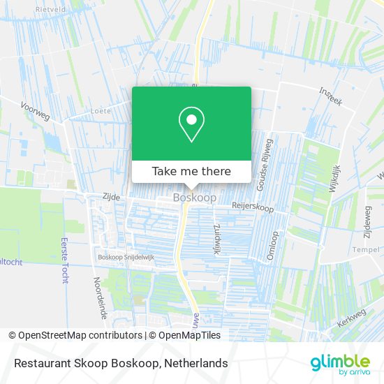 Restaurant Skoop Boskoop map