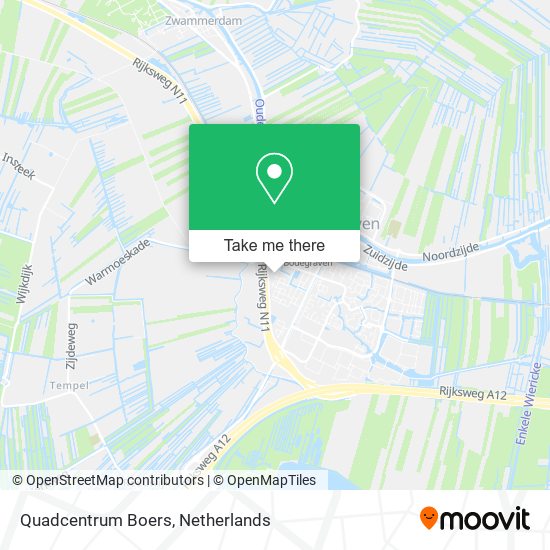 Quadcentrum Boers map