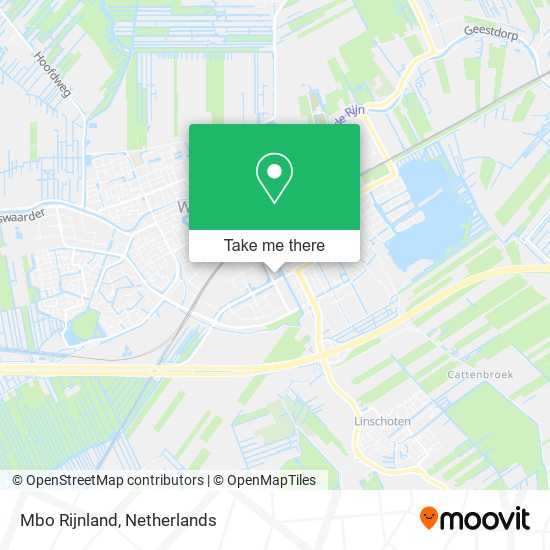 Mbo Rijnland map