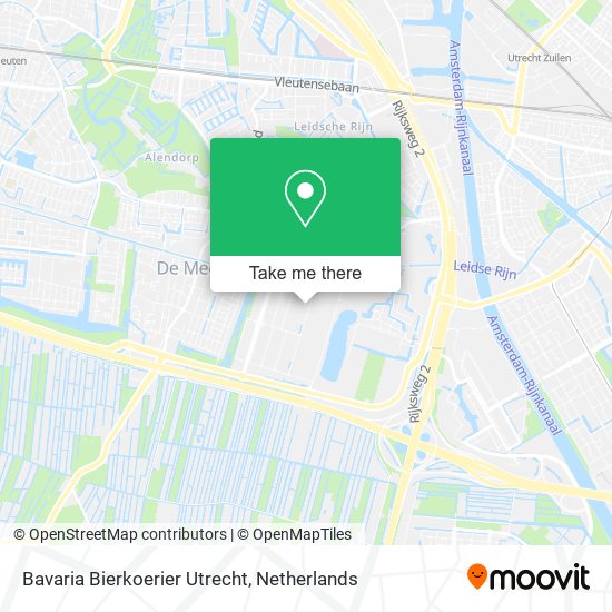 Bavaria Bierkoerier Utrecht map