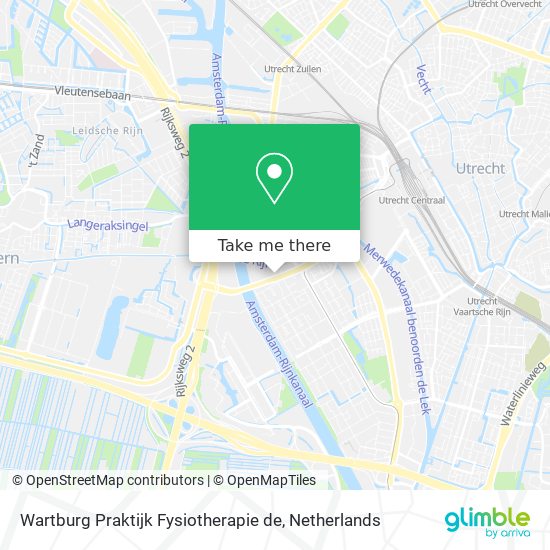 Wartburg Praktijk Fysiotherapie de map