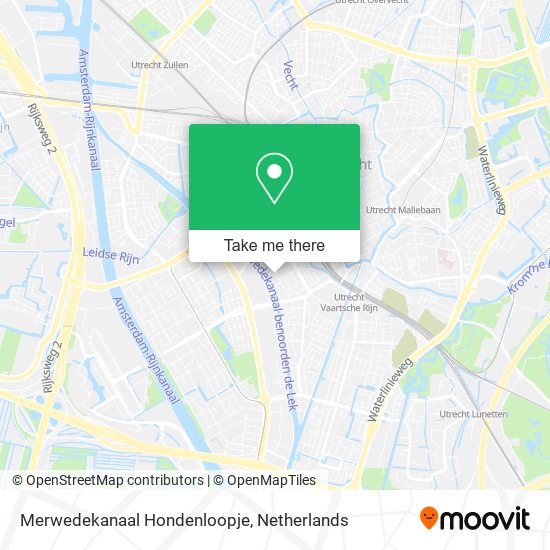 Merwedekanaal Hondenloopje map