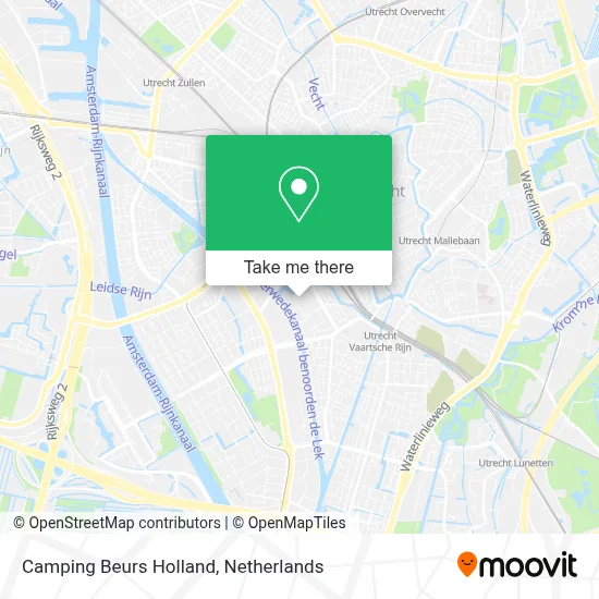 Camping Beurs Holland map