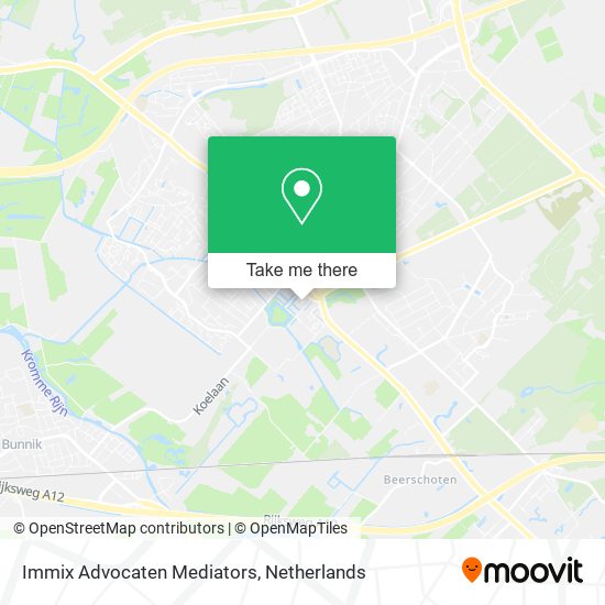 Immix Advocaten Mediators map