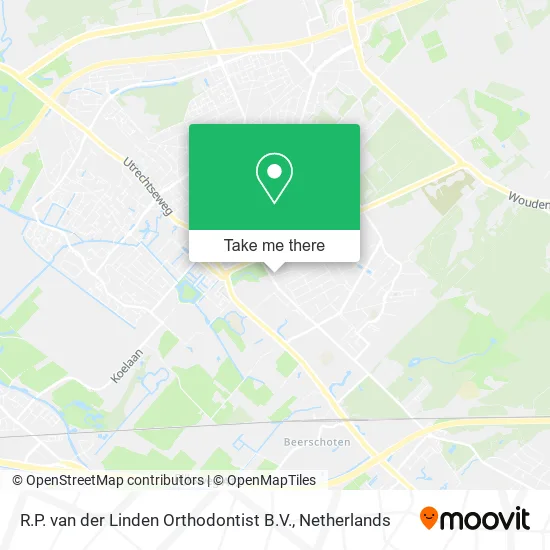 R.P. van der Linden Orthodontist B.V. map