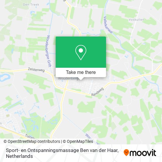 Sport- en Ontspanningsmassage Ben van der Haar map