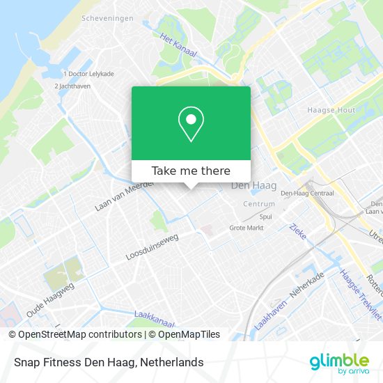 Snap Fitness Den Haag map