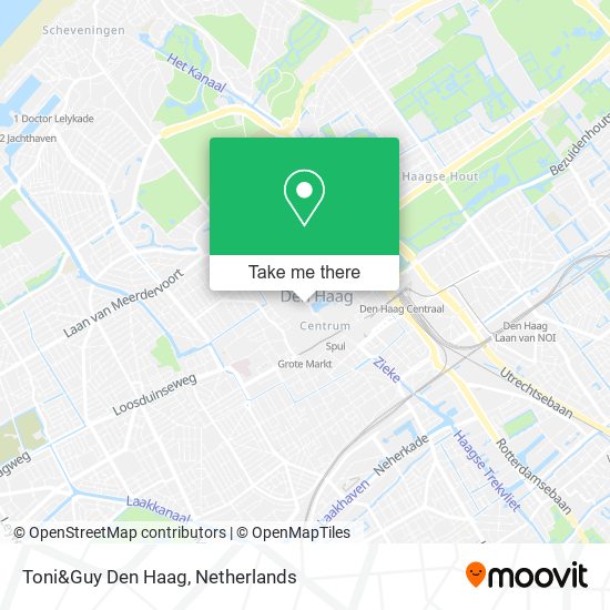 Toni&Guy Den Haag map