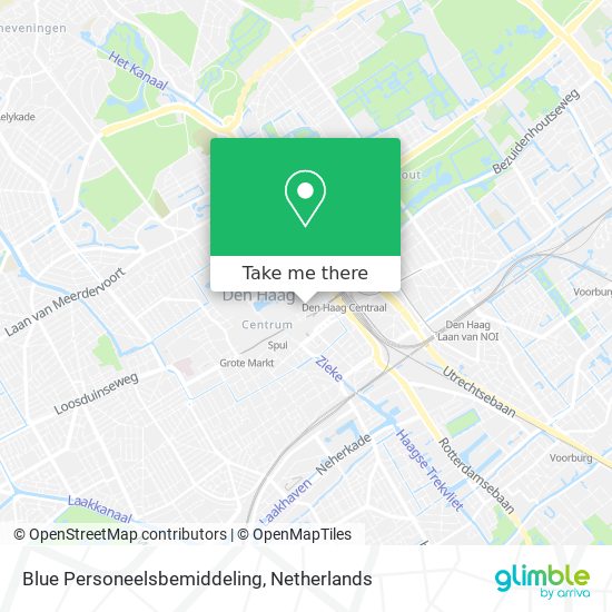 Blue Personeelsbemiddeling Karte