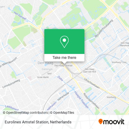 Eurolines Amstel Station map