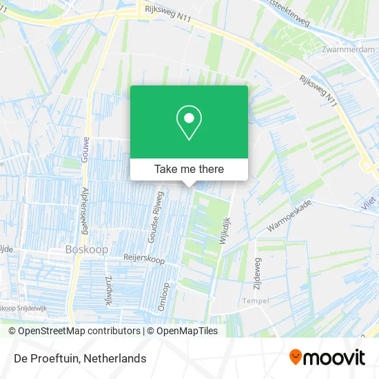 De Proeftuin Karte