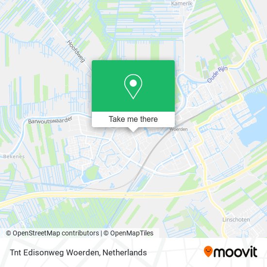 Tnt Edisonweg Woerden map