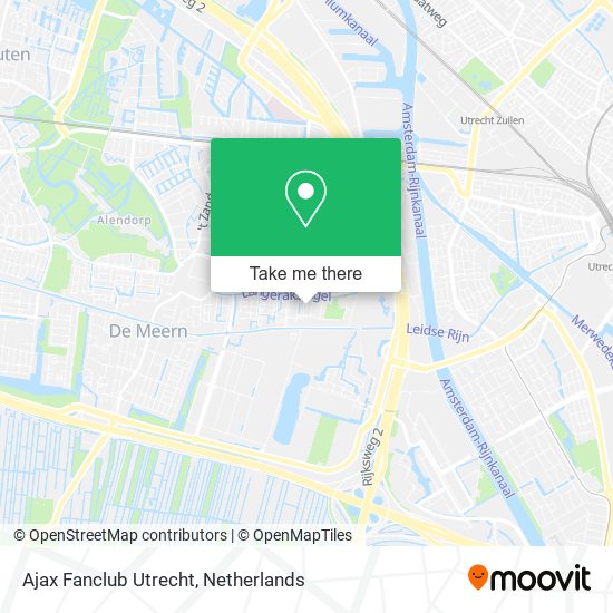 Ajax Fanclub Utrecht map