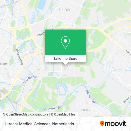 Utrecht Medical Sciences map