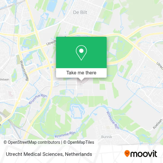 Utrecht Medical Sciences map