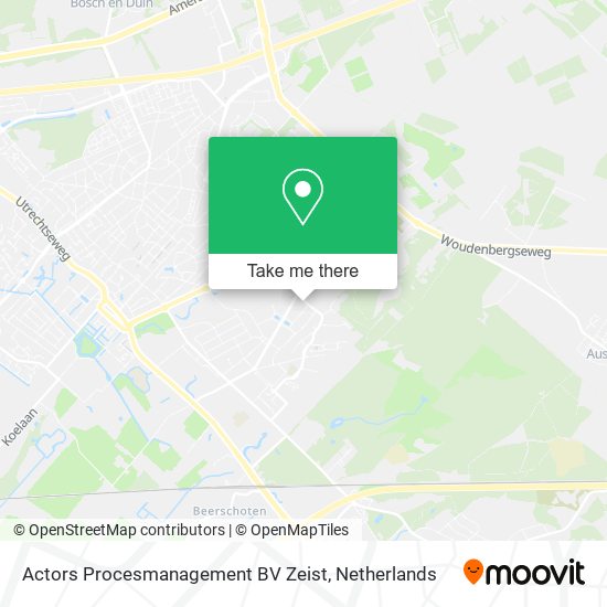 Actors Procesmanagement BV Zeist map