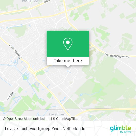 Luvaze, Luchtvaartgroep Zeist Karte