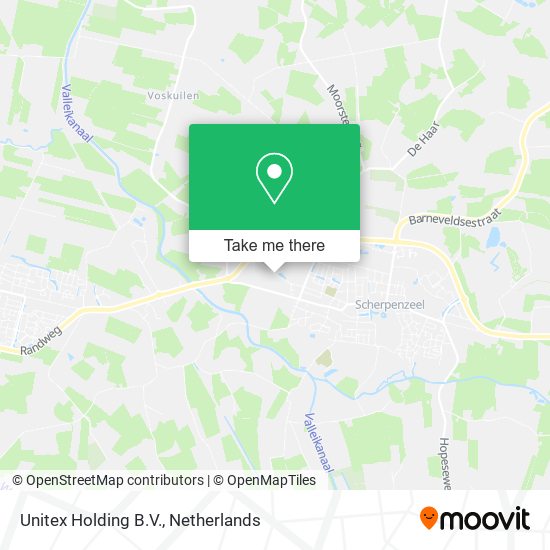 Unitex Holding B.V. map