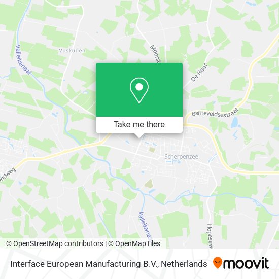 Interface European Manufacturing B.V. map