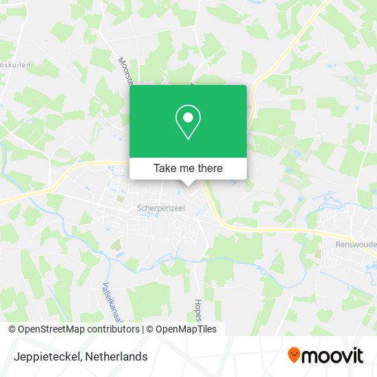 Jeppieteckel map