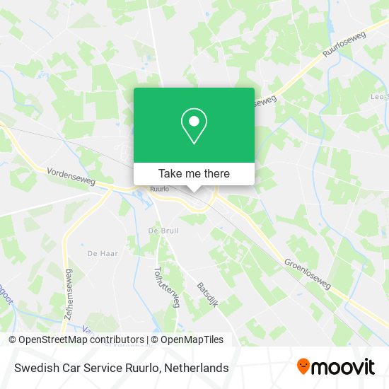 Swedish Car Service Ruurlo map