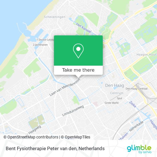 Bent Fysiotherapie Peter van den map