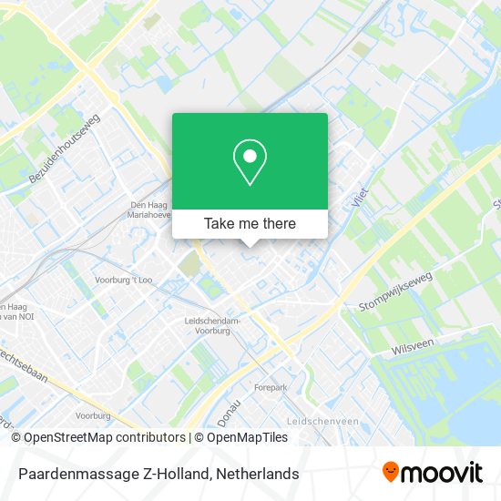 Paardenmassage Z-Holland map