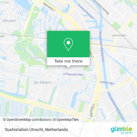 Sushistation Utrecht map